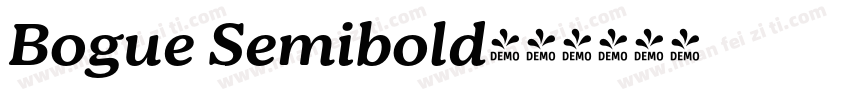 Bogue Semibold字体转换